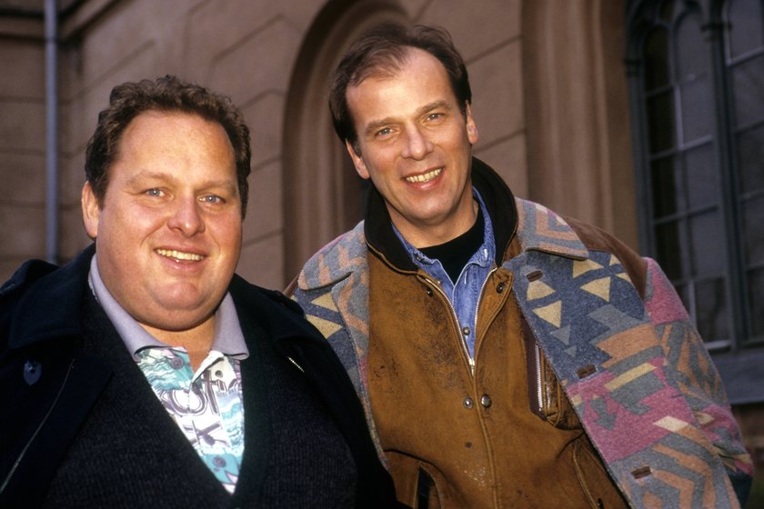 Fotoshooting zur Fernsehserie Ein Bayer auf Rügen, Wolfgang Fierek und Ottfried Fischer Fotoshooting zur Fernsehserie Ein Bayer auf Rügen, Wolfgang Fierek und Ottfried Fischer