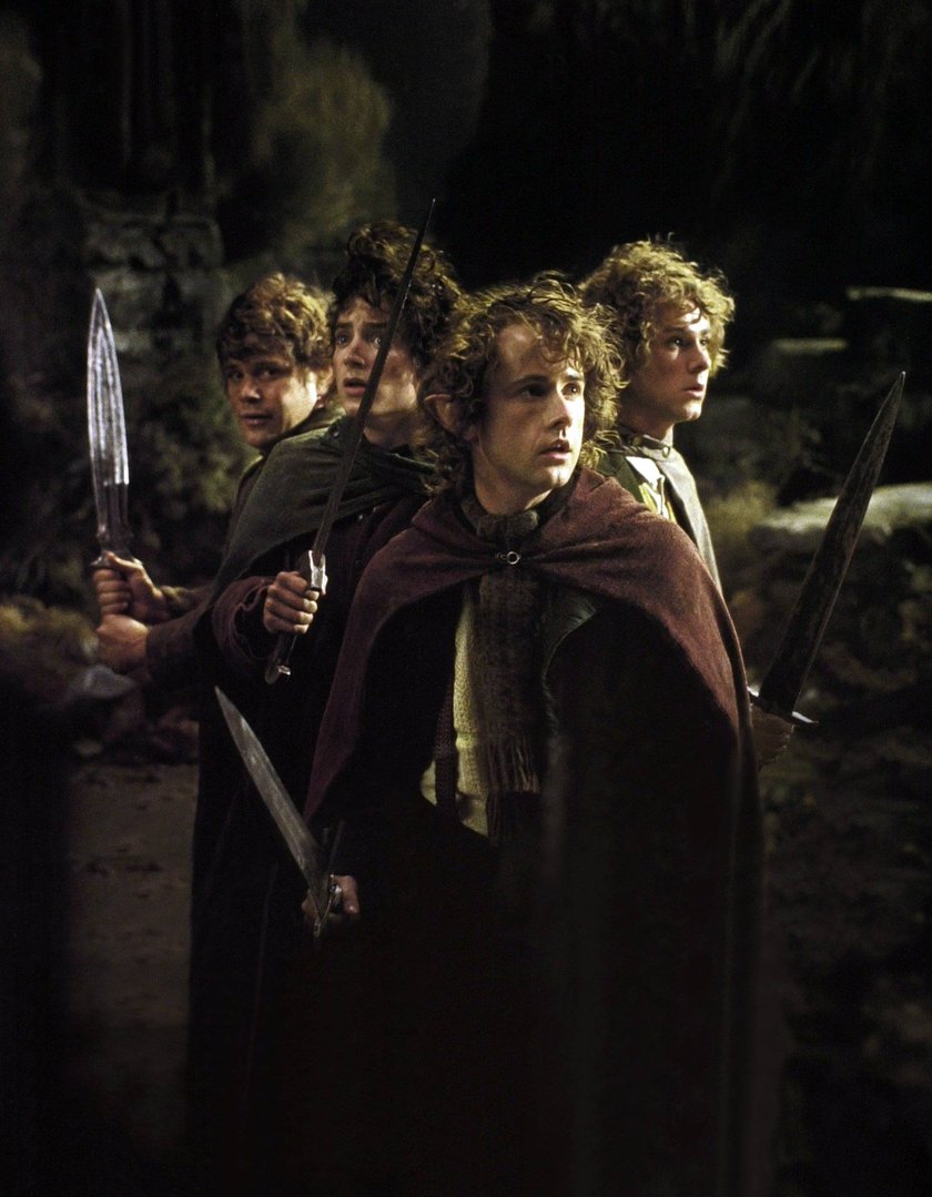 The Lord of the Rings: The Fellowship of the Ring 2001 - filmstill The Lord of the Rings: The Fellowship of the Ring 2001 Elijah Wood, Dominic Monaghan, Sean Astin & Billy Boyd The Lord of the Rings: The Fellowship of the Ring 2001 - filmstill The Lord of the Rings: The Fellowship of the Ring 2001 Elijah Wood, Dominic Monaghan, Sean Astin & Billy Boyd