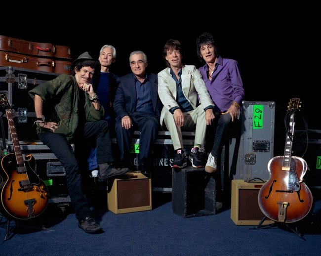 The Rolling Stones mit Regisseur Martin Scorsese