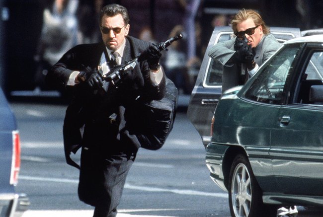 Robert De Niro und Val Kilmer in „Heat“ (1995)
