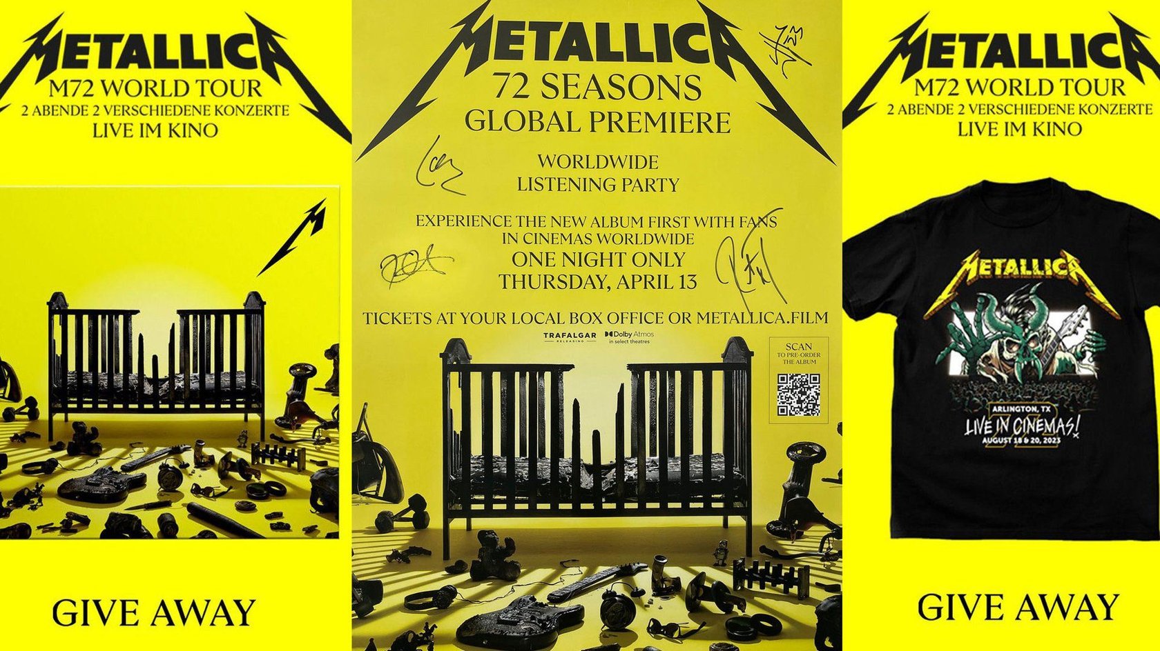 Gewinnspiel zum Metallica-Kino-Event: Wir verlosen 3 Fanpakete für die M72 Live-Übertragung Gewinnspiel zum Metallica-Kino-Event: Wir verlosen 3 Fanpakete für die M72 Live-Übertragung
