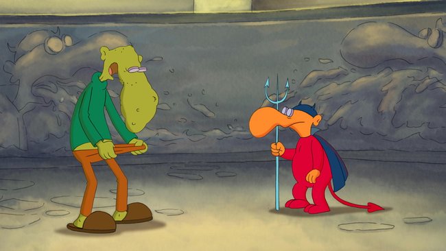 Der „alte Sack“ landet in der Hölle. Der „alte Sack“ landet in der Hölle.