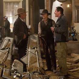 Cowboys & Aliens / Set / Daniel Craig / Harrison Ford / Jon Favreau Poster