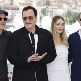 Once Upon a Time in... Hollywood / Brad Pitt, Quentin Tarantino, Margot Robbie and Leonardo DiCaprio at the photo call for "Once Upon A Time" during the 72nd Cannes Film Festival at the Palais des Festivals on May 22, 2019 in Cannes, France. Poster