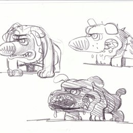 Wallace & Gromit auf der Jagd nach dem Riesenkaninchen / Skizze Poster