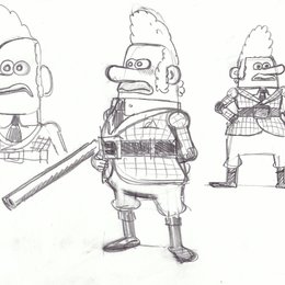 Wallace & Gromit auf der Jagd nach dem Riesenkaninchen / Skizze Poster