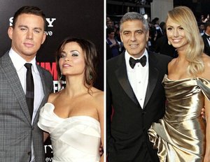 "Magic Mike" Channing Tatum feiert mit George Clooney "Magic Mike" Channing Tatum feiert mit George Clooney