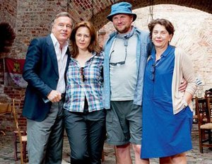 Beim Dreh von Kerkelings "Ich bin dann mal weg" Beim Dreh von Kerkelings "Ich bin dann mal weg"