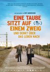 Poster Eine Taube sitzt auf einem Zweig und denkt über das Leben nach