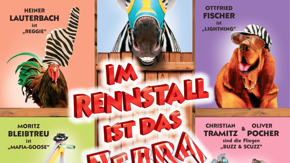 Im Rennstall ist das Zebra los! Im Rennstall ist das Zebra los! Poster