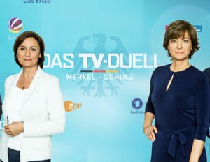 TV-Duell: Merkel - Schulz: Stream, Sendetermine & Sender - Wahl 2017 TV-Duell: Merkel - Schulz: Stream, Sendetermine & Sender - Wahl 2017