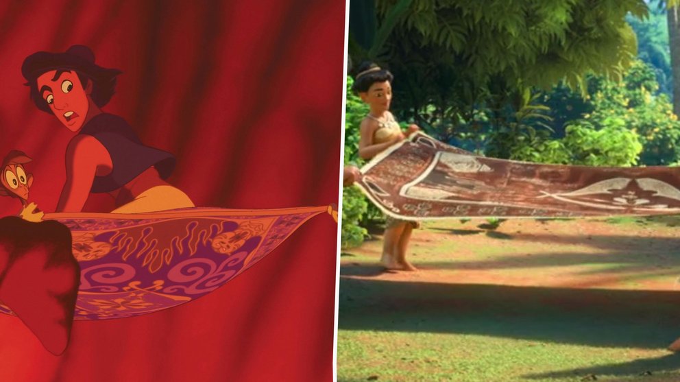 Aladdins Teppich zeigt sich kurz in “Moana”