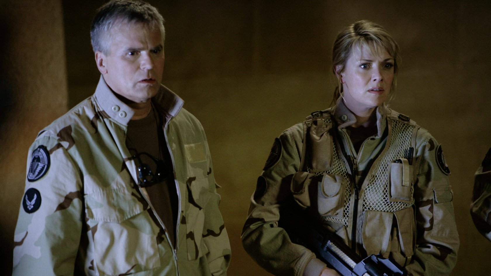 Richard Dean Anderson und Amanda Tapping in „Stargate: Continuum“.