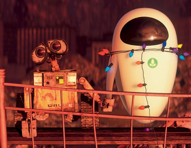 Wall-E hat sich in Eve verliebt.
