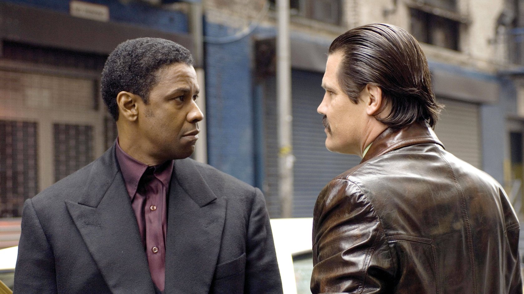 Denzel Washington und Josh Brolin in „American Gangster“.