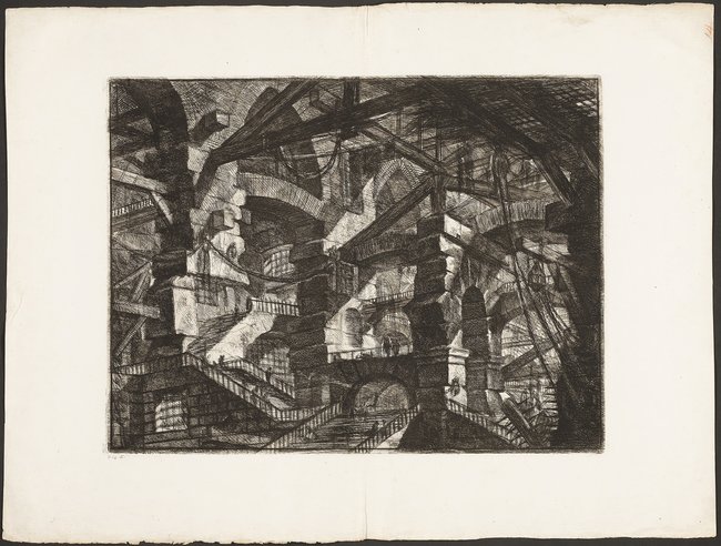 Die „Carceri“-Radierungen des italienischen Künstlers Giovanni Battista Piranesi