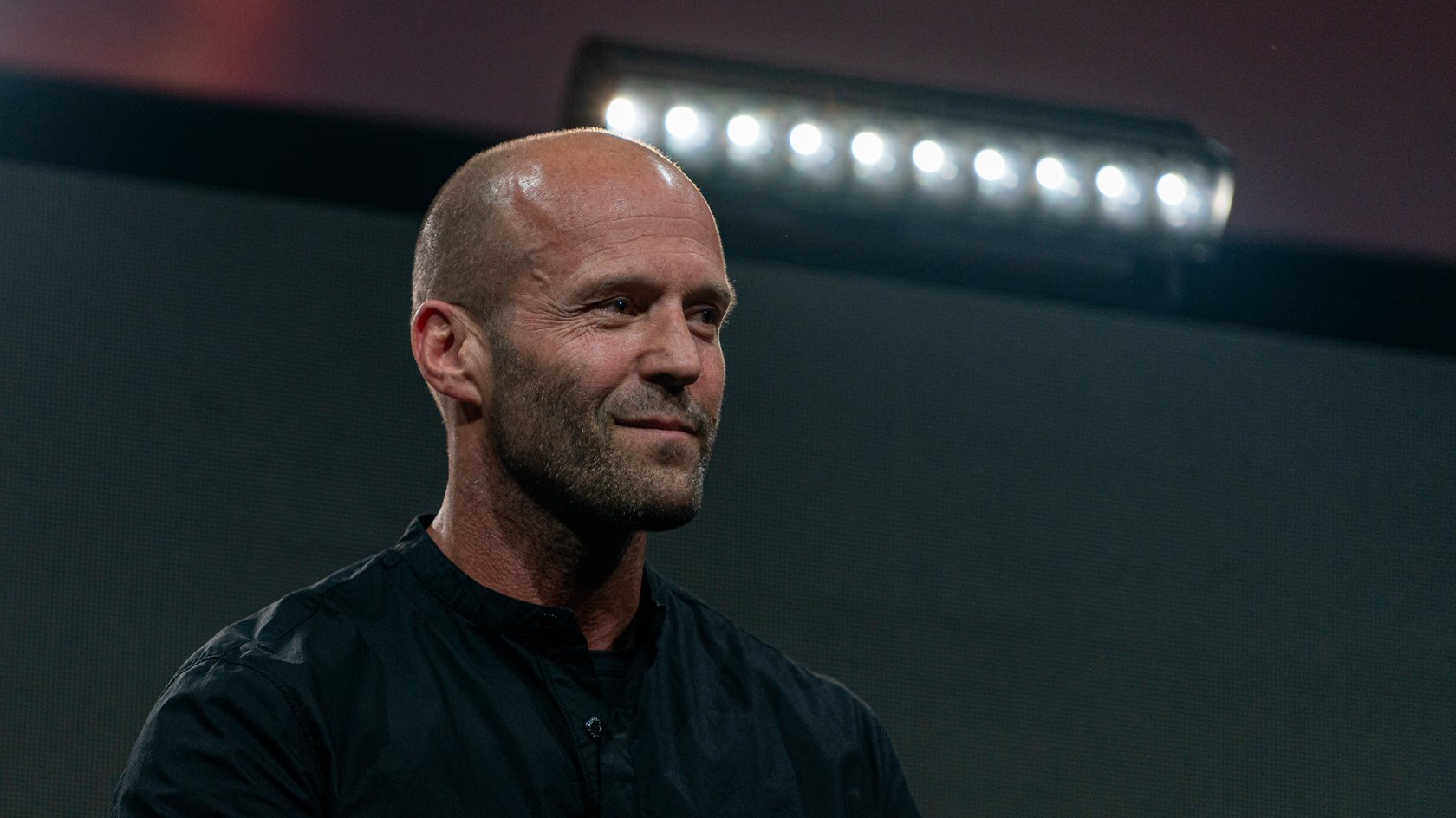 Jason Statham bei der Weltpremiere zum Trailer von „Hobbs & Shaw“.