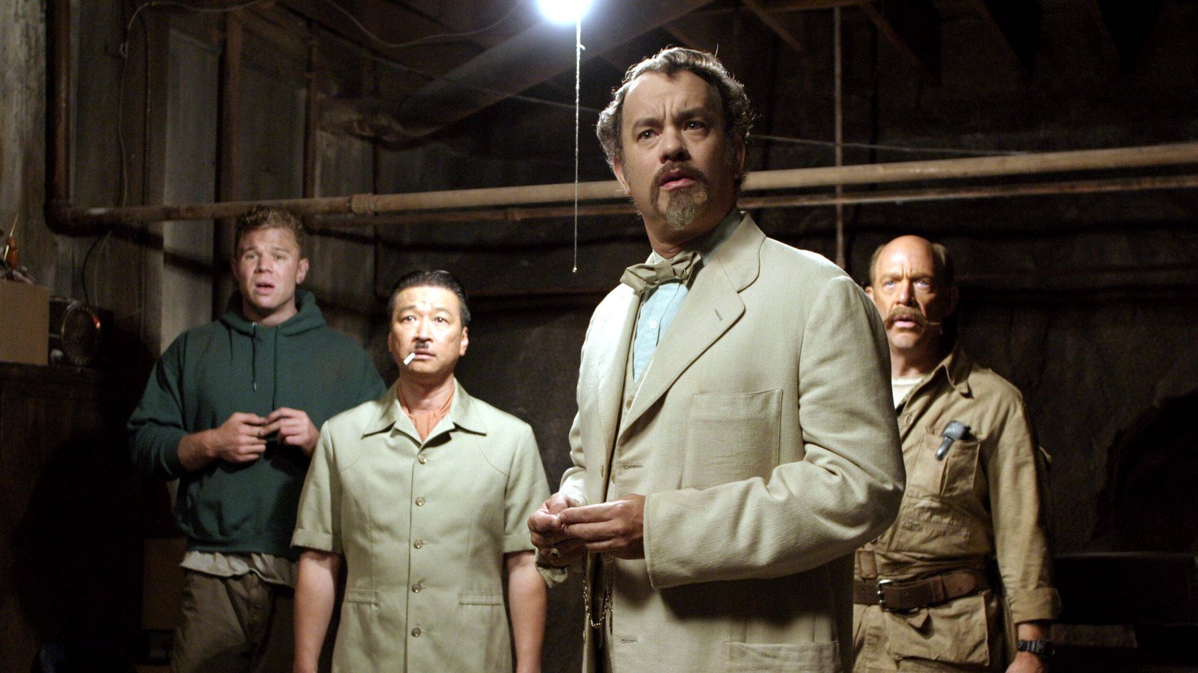 Ob der Coup von Goldthwait Higginson Dorr (Tom Hanks) in „Ladykillers“ glücken wird?
