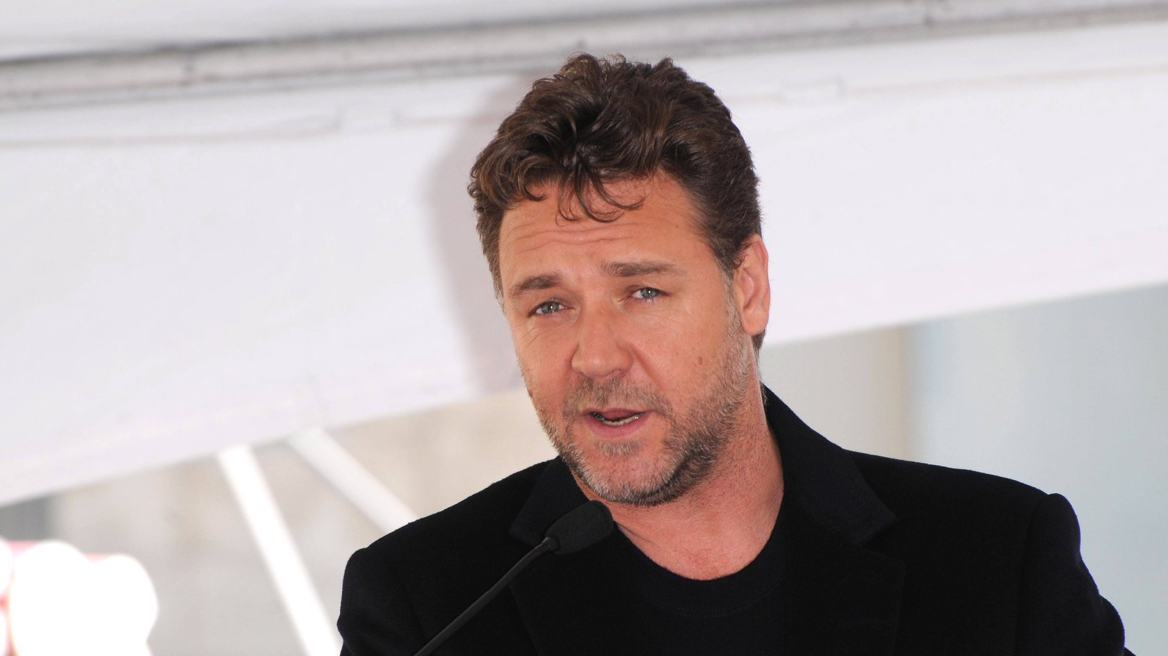 Russell Crowe auf der Zeremonie zur Verleihung seines Sterns auf dem „Hollywood Walkf of Fame“.