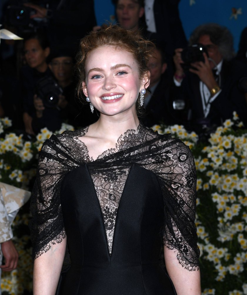 Sadie Sink attends the 2025 Met Gala Celebrating Superfine: Tailoring Black Style at Metropolitan Museum of Art in New York. May 5, 2025.