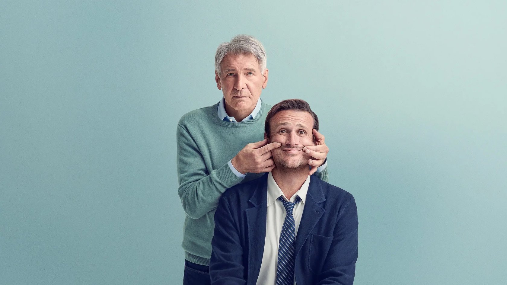 Harrison Ford und Jason Segel in „Shrinking“.