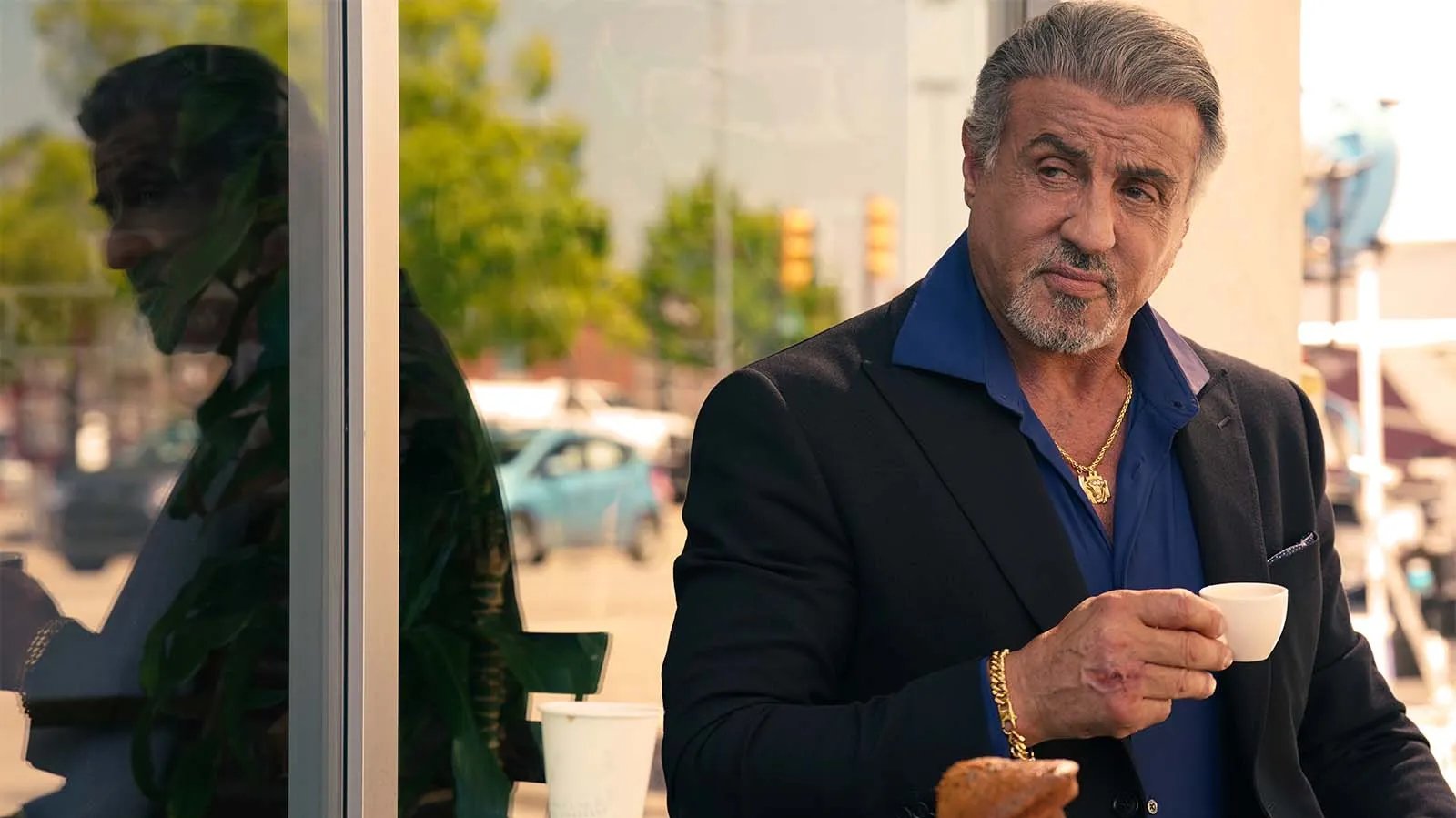 Sylvester Stallone als Dwight Manfredi in „Tulsa King“.