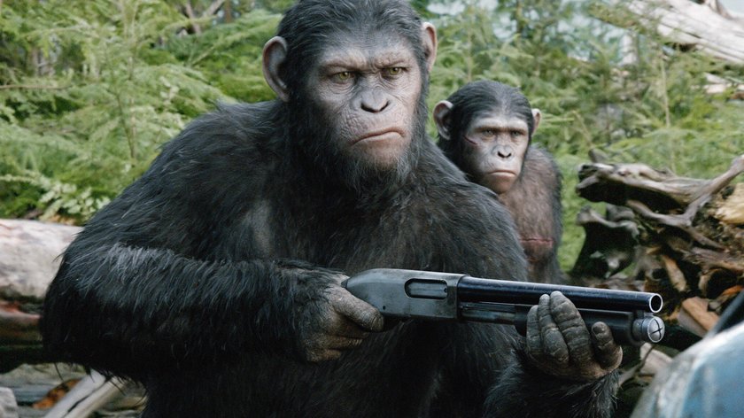 Andy Serkis 2014 als Caesar in Planet der Affen: Revolution.