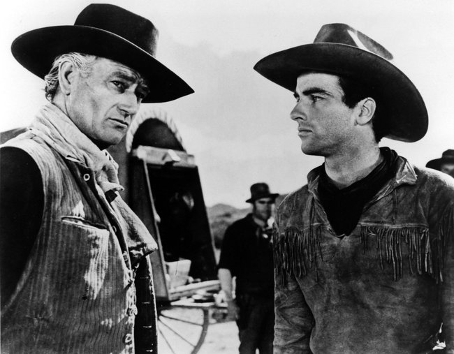 Thomas Dunson (John Wayne) will sich mit allen Mitteln durchsetzen.