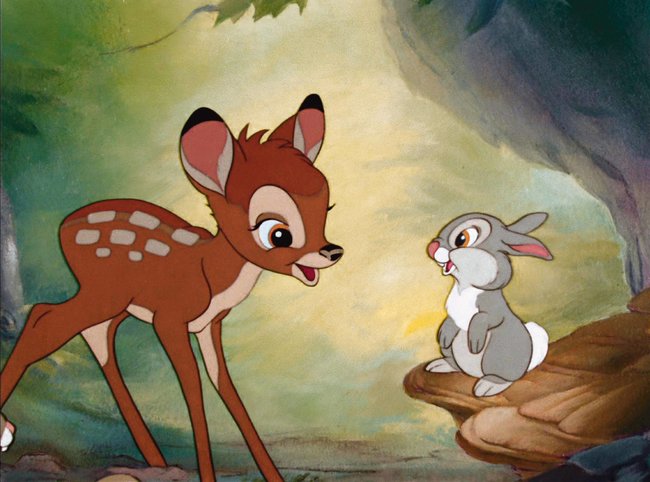 Bambi und der Hase Klopfer.
