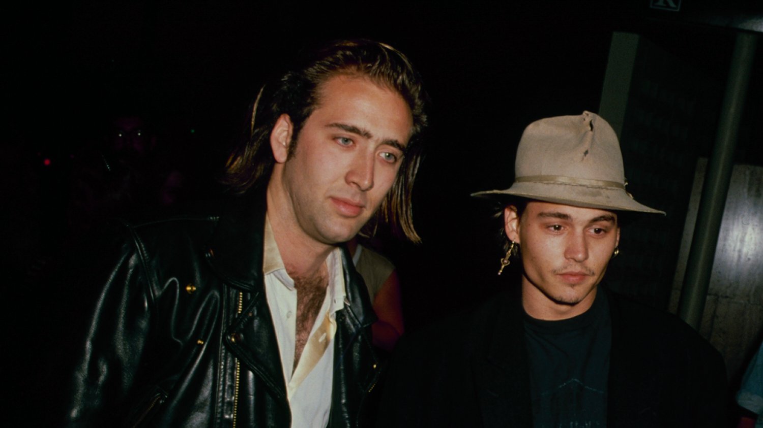 Johnny Depp and Nicolas Cage im Jahr 1990.