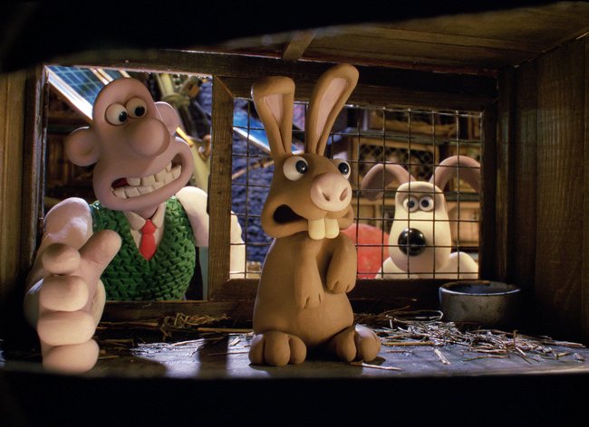 Szene aus „Wallace & Gromit – Auf der Jagd nach dem Riesenkaninchen“