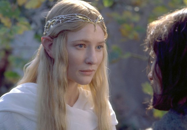Cate Blanchett als Galadriel in „Der Herr der Ringe“.