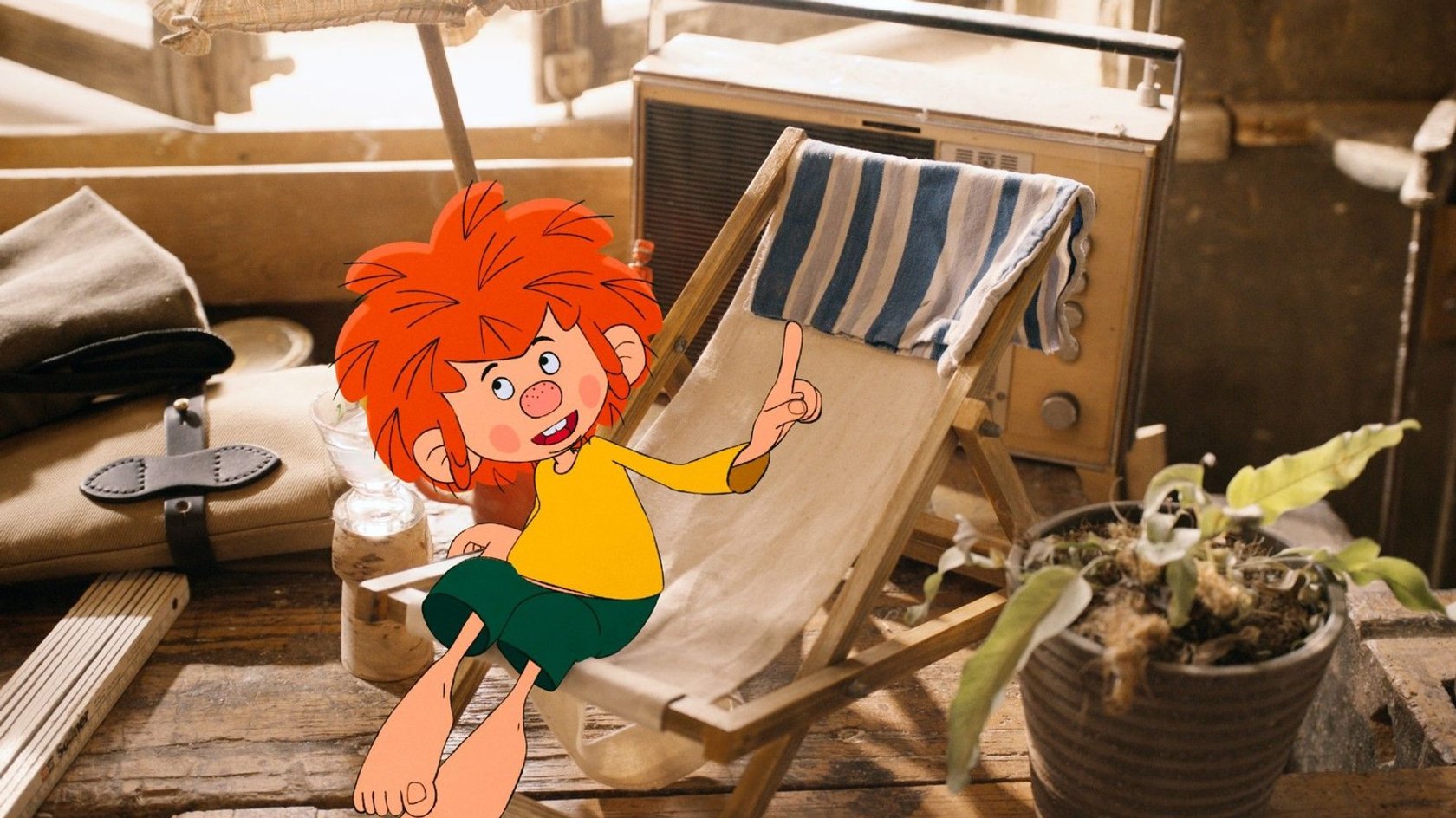 Pumuckl in der Werkstatt von Meister Eder.