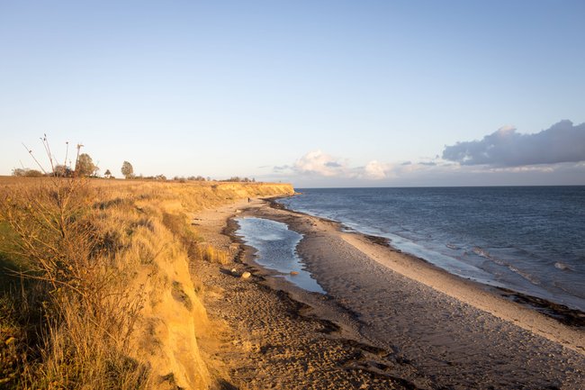 Wulfen-Strand auf der Insel Fehmarn an der Ostsee in Detuschland, Schleswig-Hostein.