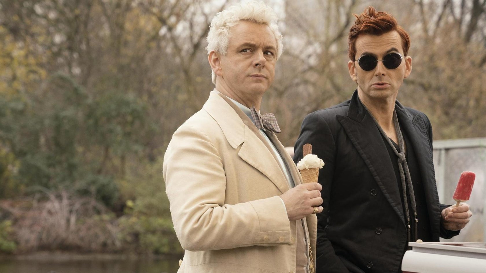 Crowley und Aziraphale verbindet eine ungleiche Freundschaft.