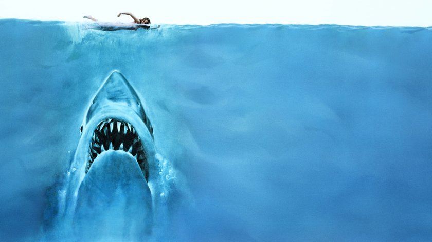 Poster für Steven Spielbergs „Der weiße Hai“.