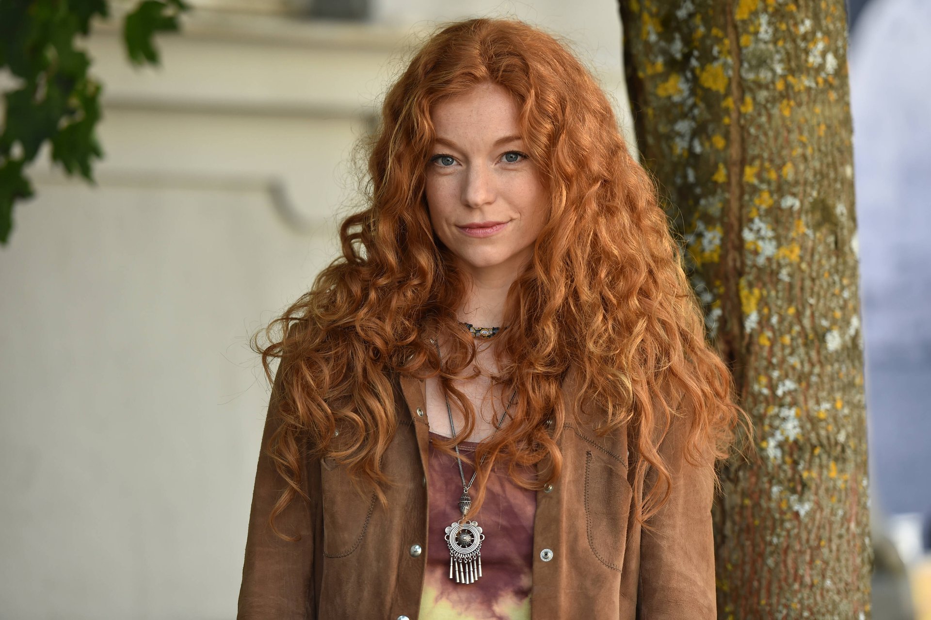 Marleen Lohse bei einem Fototermin zu „Bella Germania“ in den Bavaria Filmstudios.