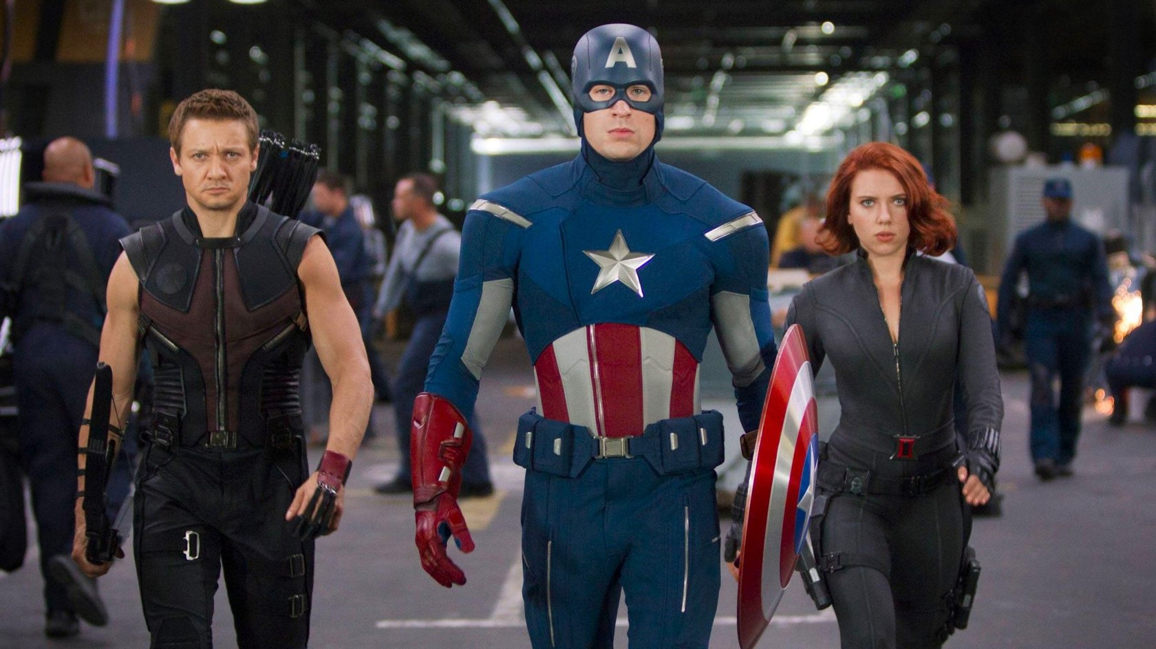 Marvel The Avengers Hawkeye Captain America Black Widow 