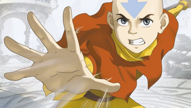 Der 12-jährige Aang beherrscht als Avatar alle vier Elemente.