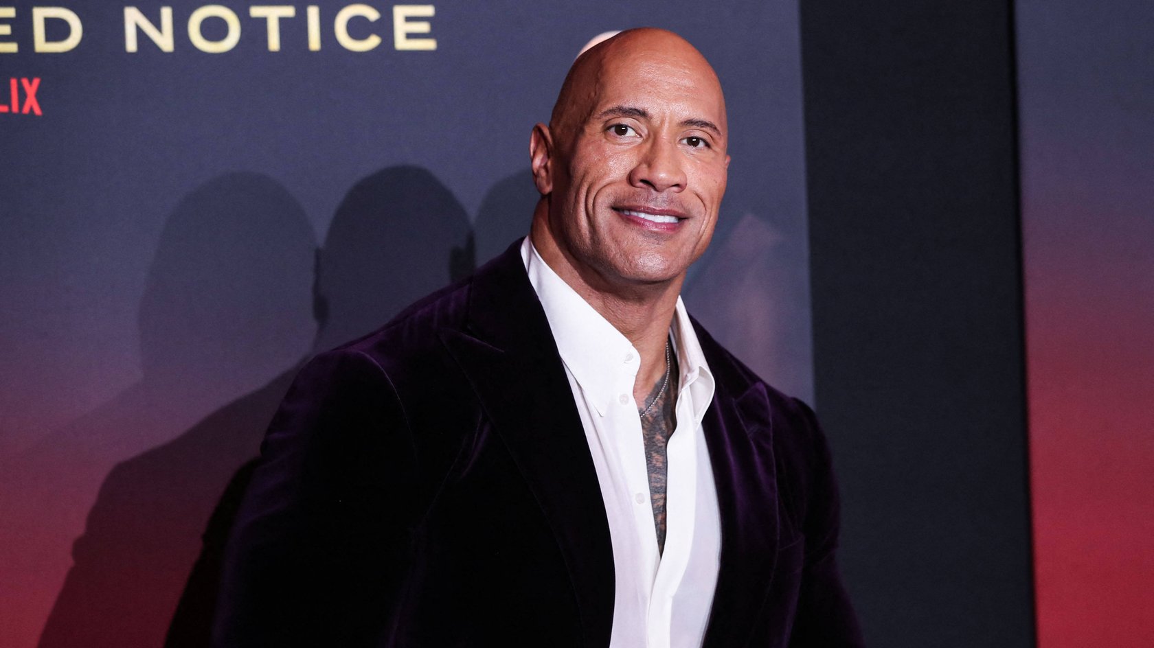 Dwayne Johnson bei der Premiere von „Red Notice“.