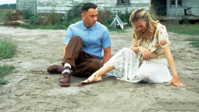 Zwischen Forrest (Tom Hanks) und Jenny (Robin Wright) kriselt es.