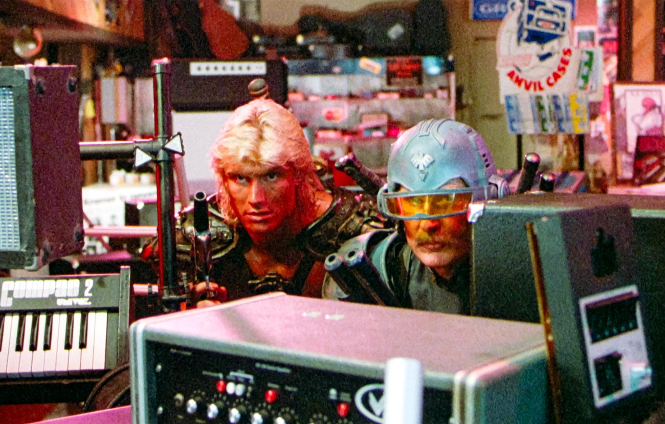 Jon Cypher and Dolph Lundgren USA. Jon Cypher and Dolph Lundgren in a scene from CCannon Film movie: Masters of the Universe 1991. Plot: The heroic warrior He-Man battles against the evil lord Skeletor and his armies of darkness for control of Castle Grayskull. LMK110-J11655-110326 Supplied by LMKMEDIA. Editorial Only. Landmark Media is not the copyright owner of these Film or TV stills but provides a service only for recognised Media outlets. PUBLICATIONxNOTxINxUKxUSAxCAN
