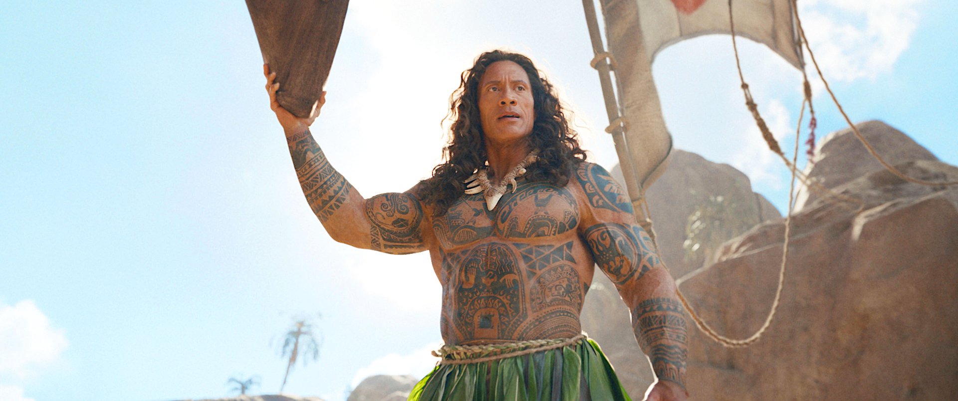 Wozu der Bodysuit? Actionstar Dwayne Johnson zeigt sich ungewohnten Look im neuen Trailer zum Disney-Abenteuer