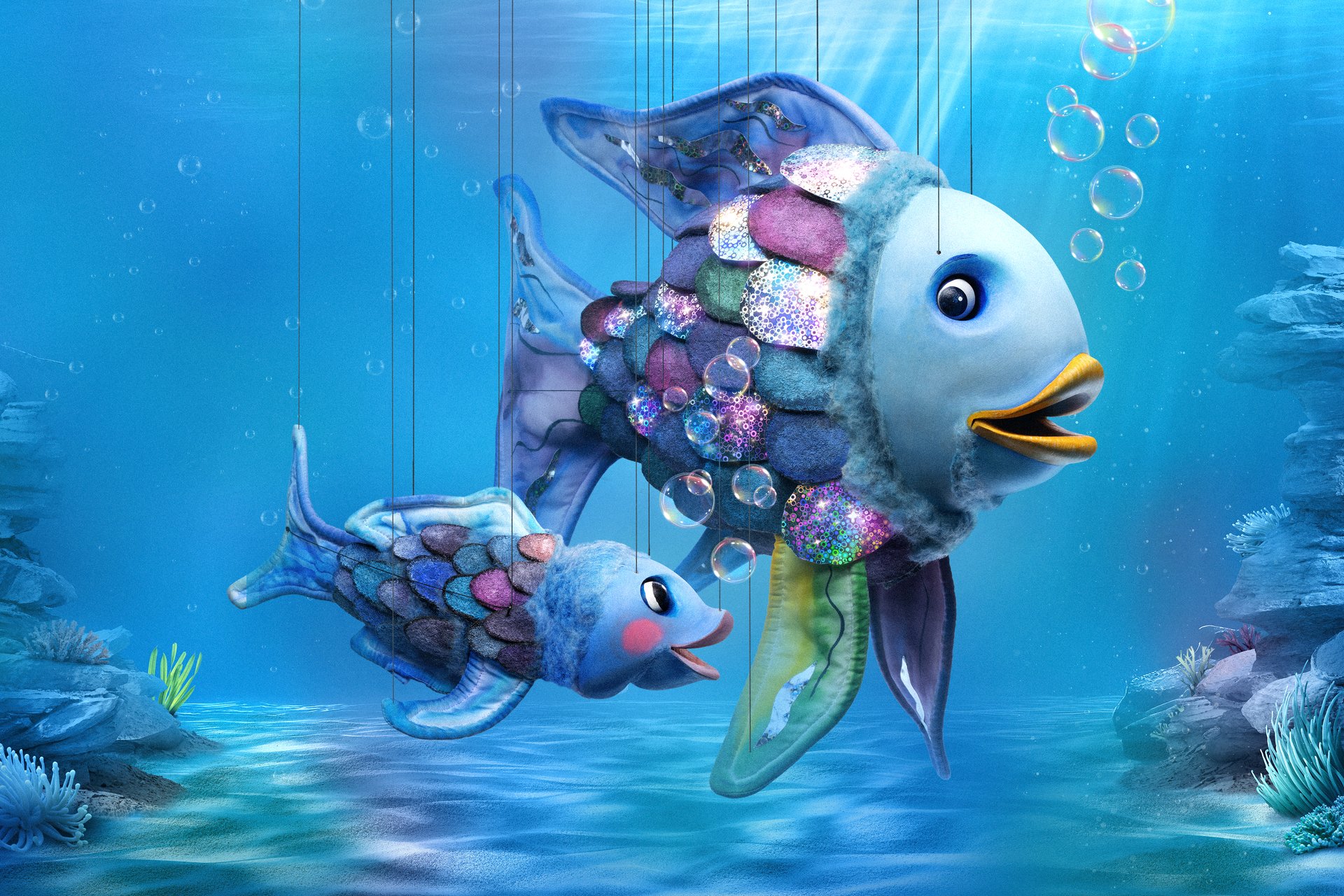 30 Millionen Bücher, eine große Leinwand: „Der Regenbogenfisch" feiert sein Kinodebüt