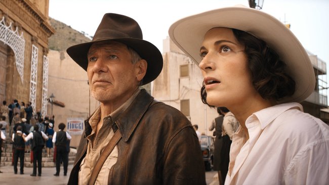 Indiana Jones (Harrison Ford) und Helena (Phoebe Waller-Bridge) jagen einem Schatz hinterher.