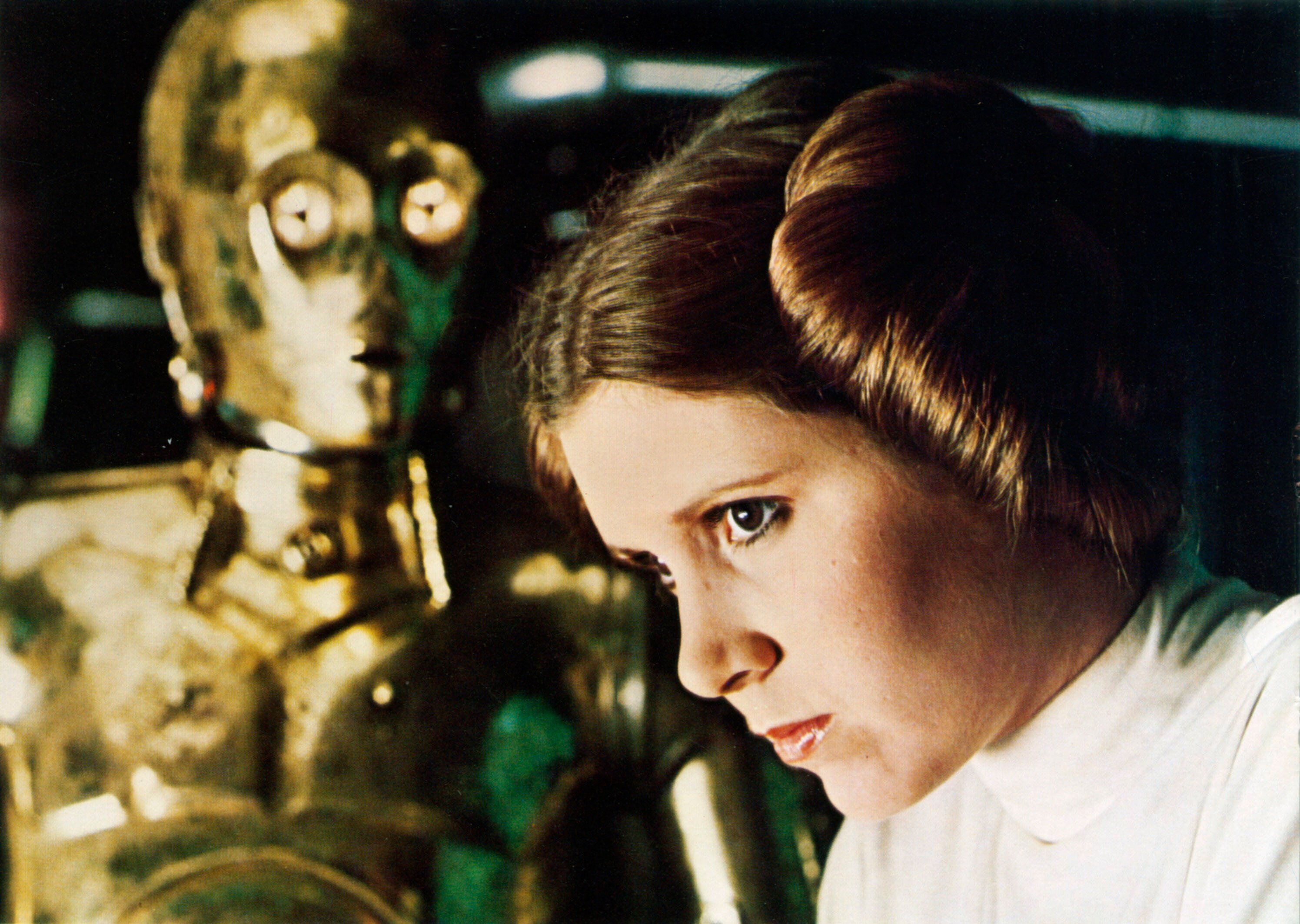 Carrie Fisher despaired at a “Star Wars” scene for a strange reason