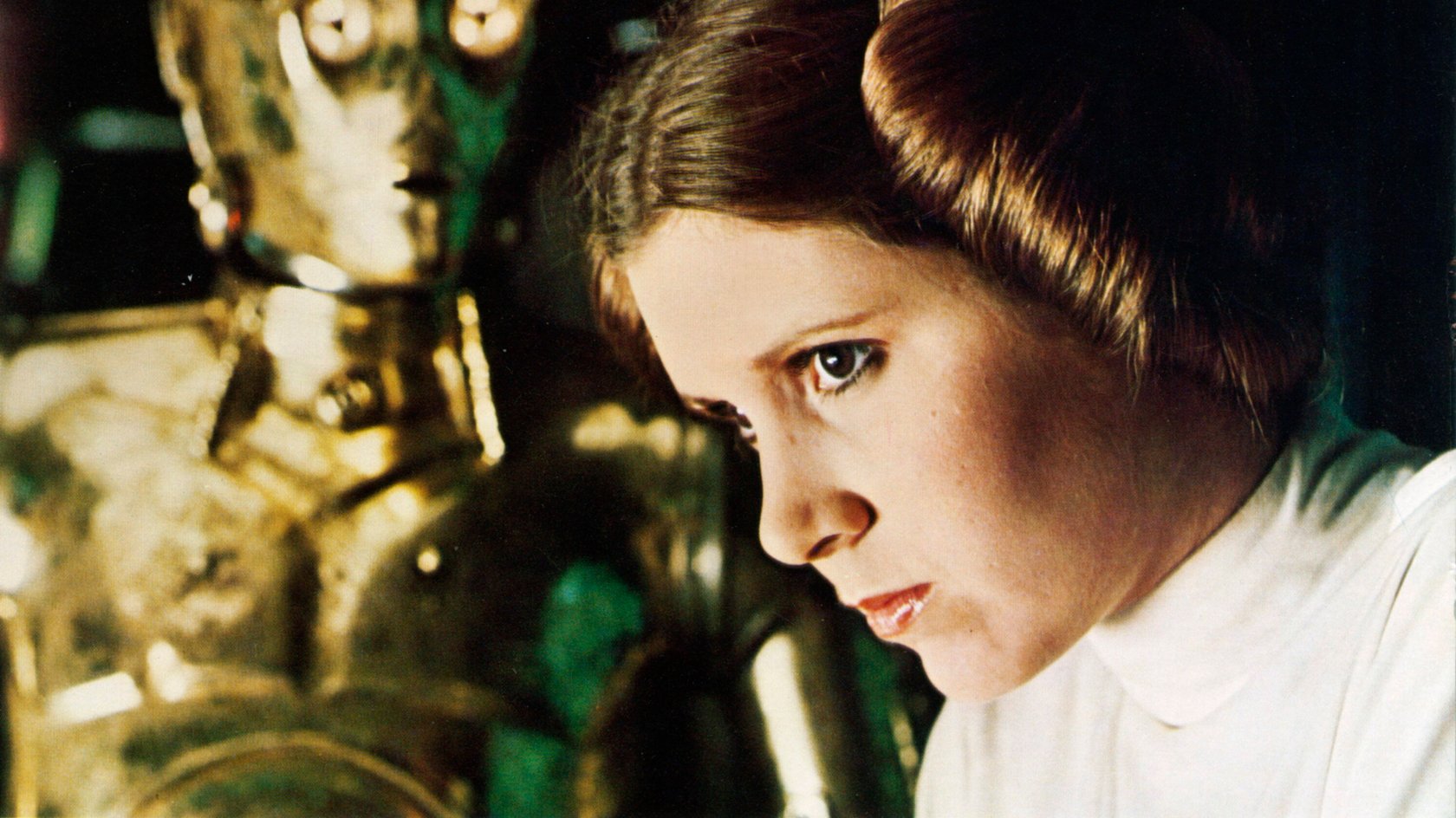 Carrie Fisher als Prinzession Leia in „Star Wars IV: EIne neue Hoffnung“.