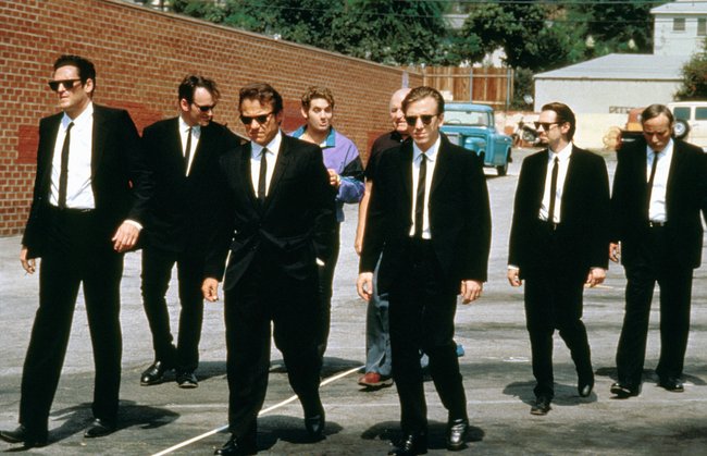 Die sechs Hauptcharaktere von „Reservoir Dogs“.