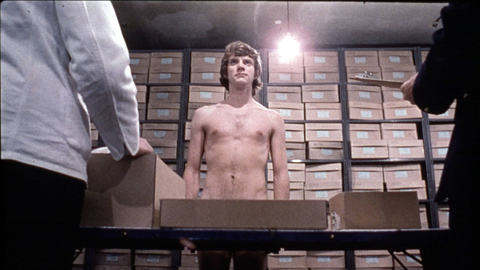 Malcom McDowell als Alex in „Uhrwerk Orange“.