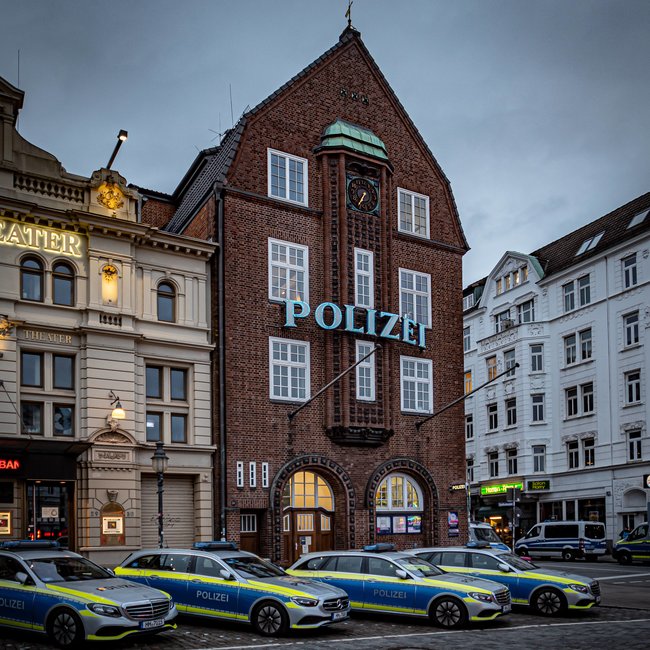 Die ikonische Polizeiwache in St. Pauli.